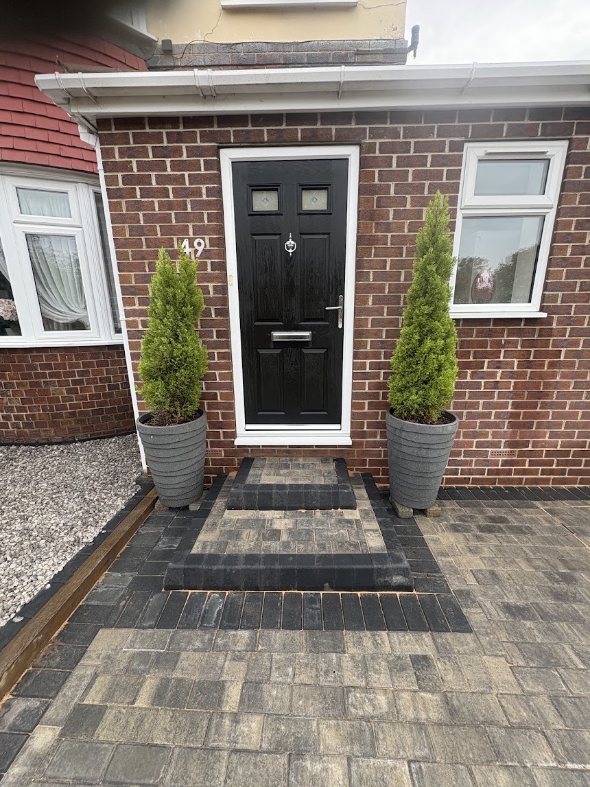 Landscaping project by Priority Paving Specialists